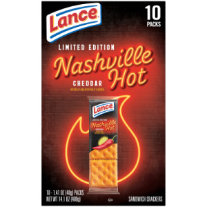Straightbackimage for Lance® Nashville Hot Cheddar Sandwich Crackers, 10 Pack