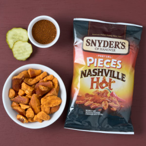 Styledimage for Snyder’s of Hanover Pretzel Pieces, Nashville Hot, 2.25 Oz