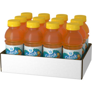 Opencaseimage for V8 Splash® Mango Peach Flavored Juice Beverage, 12 fl oz Bottle (12 Pack)