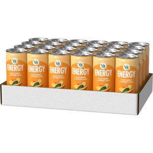 Opencaseimage for V8 +Energy® Peach Mango Juice Energy Drink, 8 fl oz Can (24 Pack)