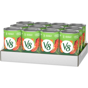 Closecaseimage for V8® Original 100% Vegetable Juice, 46 fl oz Can (12 Pack)