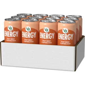 Opencaseimage for V8 +Energy® Orange Pineapple Juice Energy Drink, 11.5 fl oz Can (12 Pack)