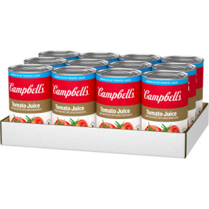 Opencaseimage for Campbell’s® 100% Tomato Juice, 46 fl oz Can (12 Pack)