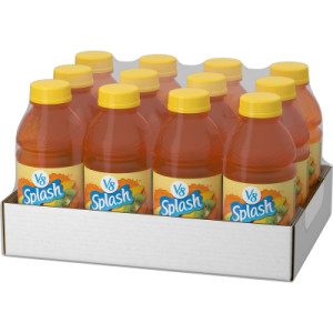 Closecaseimage for V8 Splash® Tropical Blend Flavored Juice Beverage, 16 fl oz Bottle (12 Pack)