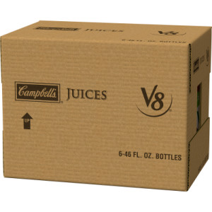 Closecaseimage for V8® Original 100% Vegetable Juice, 46 fl oz Bottle (6 Pack)