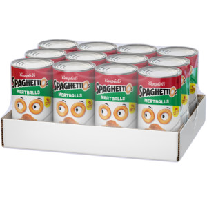 Closecaseimage for SpaghettiOs® Canned Pasta with Meatballs, 22.2 oz Can