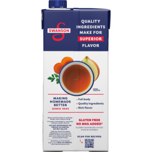 Straightbackimage for Swanson® 100% Natural Lower Sodium Beef Broth, 32 oz Carton (12 Pack)