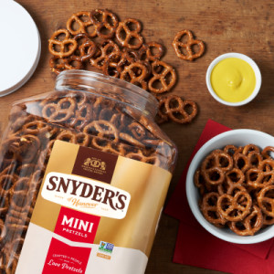 Styledimage for Snyder’s of Hanover, Mini Pretzels, 30 Oz Canister