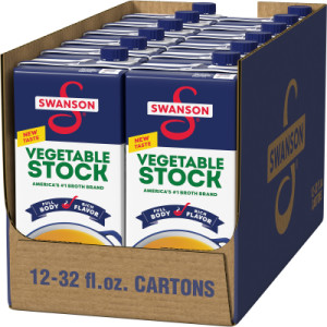 Opencaseimage for Swanson® 100% Natural Vegetable Stock, 32 oz Carton (12 Pack)