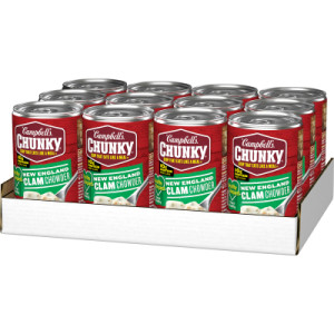 Opencaseimage for Campbell’s® Chunky® Soup, Healthy Request® New England Clam Chowder, 18.8 Oz Can (Case of 12)