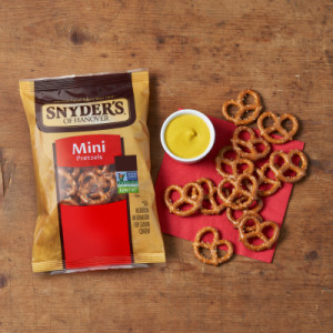 Styledimage for Snyder’s of Hanover, Mini Pretzels, Snack Pack 1.5 Oz