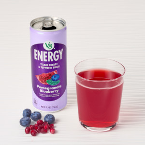 Styledimage for V8 Energy® Pomegranate Blueberry Juice Energy Drink, 8 fl oz Can (24 Pack)