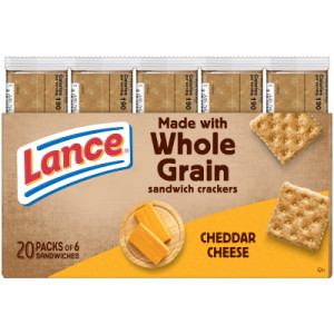 Straightbackimage for Cheddar Cheese Crackers with Whole Grain