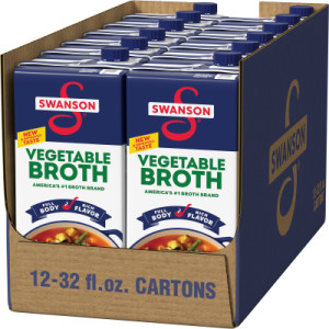 Opencaseimage for Swanson® 100% Natural Vegetable Broth, 32 oz Carton (12 Pack)