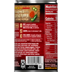 Straightbackimage for Campbell’s® Chunky® Soup, Spicy Sirloin Burger Soup, 18.8 oz Can (Case of 12)