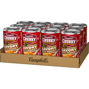 Opencaseimage for Campbell’s® Chunky® Soup, Savory Pot Roast Soup, 18.8 oz Can