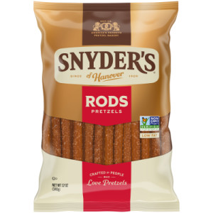 Snyder’s of Hanover, Pretzel Rods, 12 Oz Bag