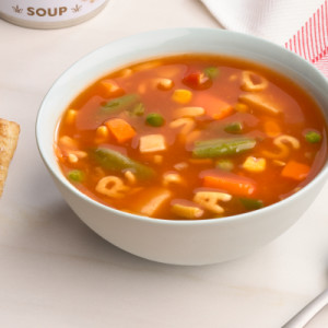 Styledimage for Campbell’s Condensed Low Sodium Vegetable Soup, 10.75 Ounce Cans, 24-Pack