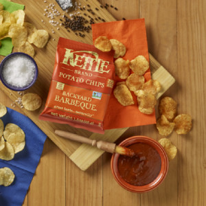 Styledimage for Kettle Brand Potato Chips, Backyard Barbeque Kettle Chips, Snack Bag 1 Oz