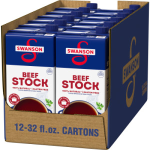 Opencaseimage for Swanson® 100% Natural Beef Stock, 32 oz Carton (12 Pack)