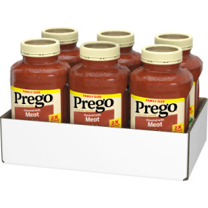Opencaseimage for Prego® Italian Tomato Pasta Sauce Flavored With Meat, 45 OZ Jar (Case of 6)