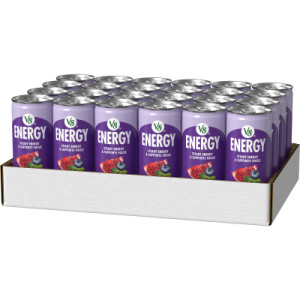 Opencaseimage for V8 +Energy® Pomegranate Blueberry Juice Energy Drink, 8 fl oz Can (24 Pack)