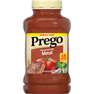 Prego® Italian Tomato Pasta Sauce Flavored With Meat, 45 OZ Jar (Case of 6)
