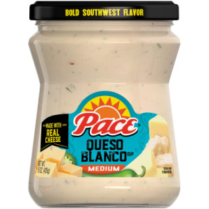 Pace® Medium Queso Blanco Cheese Dip, 15 oz Jar (6 Pack)