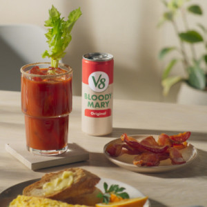 Styledimage for V8® Bloody Mary Mix, 8 fl oz Can (4 Cases of 6 Cans)