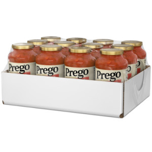 Closecaseimage for Prego® Pasta Sauce, Italian Tomato Sauce with Basil & Garlic, 24 oz Jar (Case of 12)