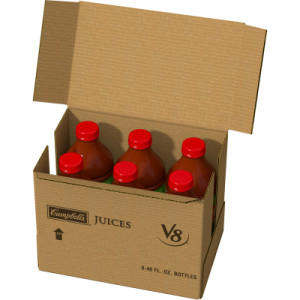 Opencaseimage for V8® Original 100% Vegetable Juice, 46 fl oz Bottle (6 Pack)