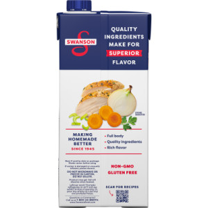 Straightbackimage for Swanson® 100% Natural Chicken Stock, 32 oz Carton (12 Pack)