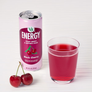 Styledimage for V8 Energy® Black Cherry Juice Energy Drink, 8 fl oz Can (24 Pack)