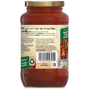 Straightbackimage for Prego® Mushroom Pasta Sauce, 14 oz Jar (Case of 12)