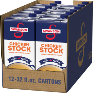 Opencaseimage for Swanson® 100% Natural Chicken Stock, 32 oz Carton (12 Pack)
