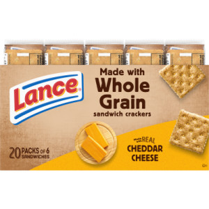 Straightbackimage for Cheddar Cheese Crackers with Whole Grain