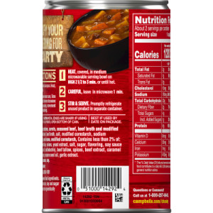 Straightbackimage for Campbell’s® Chunky® Soup, Savory Pot Roast Soup, 18.8 oz Can