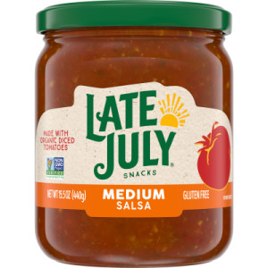 Late July® Snacks Medium Salsa, 15.5 oz Jar (Case of 12)