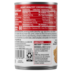 Straightbackimage for Campbell’s® Condensed Heart Healthy Chicken Noodle Soup, 10.75 oz Can (12 Pack)
