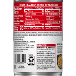 Straightbackimage for Campbell’s® Condensed Healthy Request® Cream of Mushroom Soup, 10.5 Ounce Can