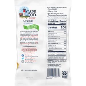 Straightbackimage for Cape Cod® Potato Chips, Less Fat Original Kettle Cooked Chips, 1.5 Oz