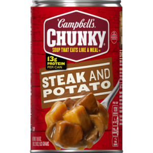 Campbell’s® Chunky® Soup, Steak and Potato Soup, 18.8 oz Can