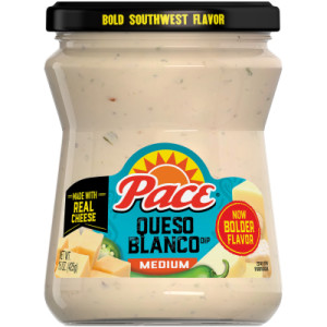 Pace® Medium Queso Blanco Cheese Dip, 15 oz Jar (6 Pack)