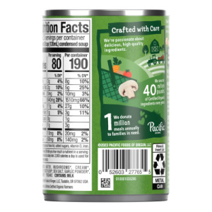 Straightbackimage for Pacific Foods® Organic Cream of Mushroom Soup, 10.5 oz Can (Case of 12)