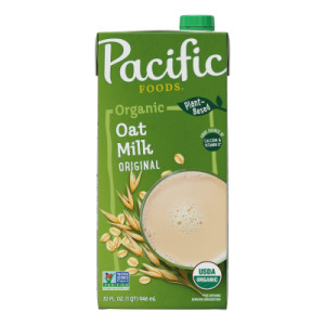 Pacific Foods® Original Organic Oat Milk, Plant Based Milk, 32 oz Carton (12 Pack)