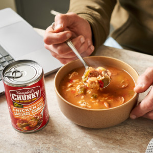 Styledimage for Campbell’s® Chunky® Soup, Chicken and Sausage Gumbo, 18.8 oz Can (Case of 12)