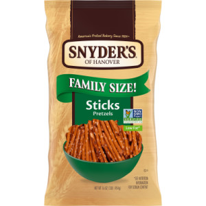 Snyder’s of Hanover® Pretzel Sticks, Family Size 16 Oz