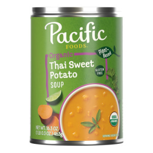 Pacific Foods® Organic Plant Based Thai Sweet Potato Soup, 16.3 oz Can (12 Pack)