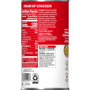 Straightbackimage for Campbell’s® Condensed Cream of Chicken Soup, 22.6 oz Family Size Can (12 Pack)