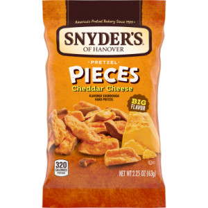 Snyder’s of Hanover Pretzel Pieces, Cheddar Cheese, 2.25 Oz